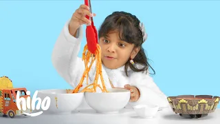 Kids Try Popular Foods from India, Italy and the U.S. | Kids Try | HiHo Kids