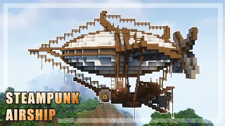 Minecraft: How to Build a Steampunk Air Ship - Tutorial