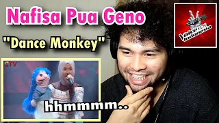 SINGER reacts to Nafisa Pua Geno - Dance Monkey | Blind Auditions | The Voice Kids Indonesia