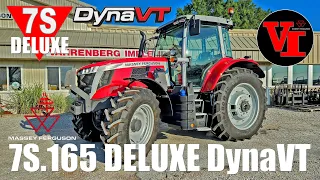 Massey Ferguson 7S.165 Deluxe Tractor with DynaVT (CVT) Transmission and Suspended Front Axle.