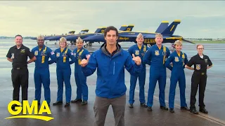 Rob Marciano flies with Blue Angels l GMA