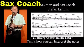 Tenor Sax Lesson "Just the way you are" (Billy Joel)  Sheets-Noten-Sax Coach Stefan Lamml