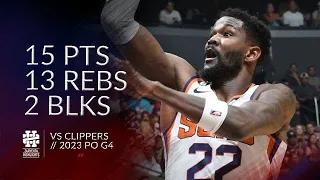 Deandre Ayton 15 pts 13 rebs 2 blks vs Clippers 2023 PO G4