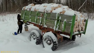 Газ 3307 поехал за дровами Часть1