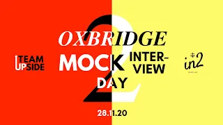 Team UPside x in2 Law Oxbridge Mock Interview Day (Trailer)