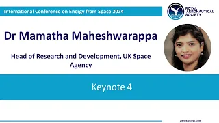 International Conference on Energy from Space 2024 - Dr Mamatha Maheshwarappa