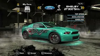 NFS Most Wanted | Ford Shelby GT500 Super Snake Customization