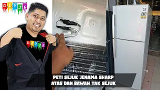 PETI SEJUK JENAMA SHARP ATAS DAN BAWAH TAK SEJUK