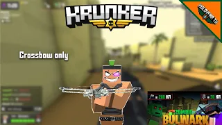 INFECTED ON ZOMBIE BULWARK - CROSSBOW ONLY | Custom Krunker