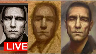 Live Session - Alla prima oil painting - Vinnie Jones