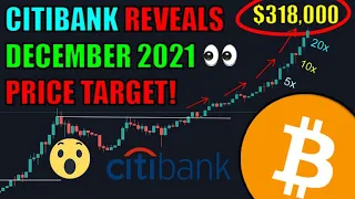 Bitcoin Going Parabolic! Citibank Predicts $318k By December 2021! That Would Be A 20x Increase!