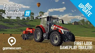 First Look - Farming Simulator 22 Gameplay Trailer - Gamescom