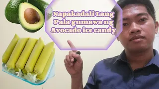 LET'S MAKE  AVOCADO ICE CANDY (NAPAKADALI LANG PALANG GAWIN)