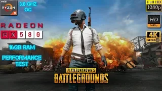 PUBG PC 1080p, 1440p, & 4K Test - Ryzen 5 1400 OC + RX 580 4GB + 16GB RAM