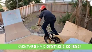 Sketchy Backyard BMX Obstacle Course!