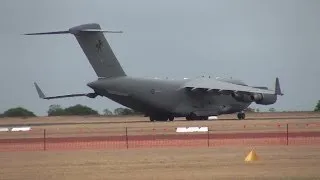 Royal Australian Air Force Boeing C17A Globemaster III Landing At Point Cook For The First Time