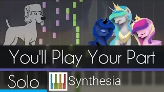 You'll Play Your Part - |SOLO PIANO TUTORIAL w/LYRICS| -- Synthesia HD