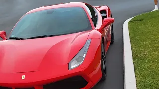 Red Ferrari 488