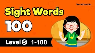 Learn English through Sight Words 100 | Level 5 | Lesson 6-10 Review | 26.raised - 50.teacher