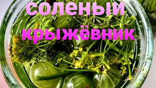 СОЛЁНЫЙ КРЫЖОВНИК на зиму. Деликатес к мясу, к рыбе, к любым вторым блюдам. СУПЕР вкусно.