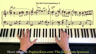 The Girl From Ipanema - Solo Piano Arrangement in Bossa/Samba style
