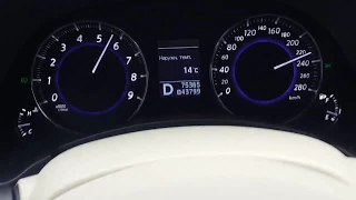 Infiniti FX37 0-235 kmp/h acceleration разгон