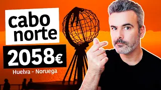 ¿Cuánto cuesta CABO NORTE en moto? ⚠️  precios EXACTOS, ruta en moto en 28 días. Huelva - Nordkapp.