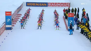 Biathlon World Cup 21-22, Race 16, Ruhpolding, Relay, Women (Norwegian commentary)