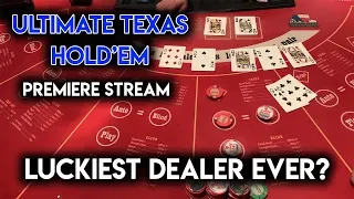 $1000 vs Ultimate Texas Hold'em! Incredibly BRUTAL Session! Can't BELIEVE the cards that showed up!!