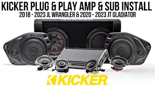 Kicker Plug & Play Amplifier & Sub Installation | '18 - '23 JL Wrangler & '20 - '23 JT Gladiator