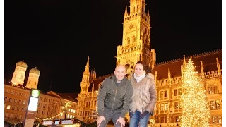 Alberto y Berta en el Mercadillo de Marienplatz de Múnich. Diciembre de 2015