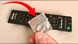 THATS why you should put a piece of Aluminum Foil in the Remote Control 💥