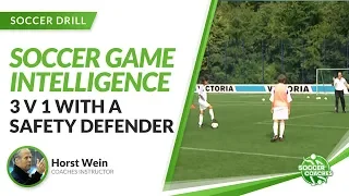 3v1 With A Safety Defender | Soccer Game Intelligence