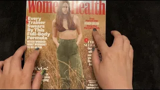 {ASMR} Whispered Magazine Page Flipping - Women’s Health Summer 2022