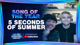 5 Seconds of Summer win Song of the Year presented by YouTube Music | 2020 ARIA Awards