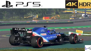 F1 2021 (PS5) 4K HDR Gameplay - (PS5 Version) - Time Trial - Alpine in Interlagos