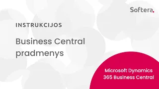 Microsoft Dynamics 365 Business Central pradmenys