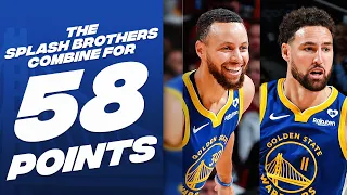 Splash Brothers💦 Stephen Curry & Klay Thompson Make IT RAIN In H-Town!☔️ | April 4, 2024