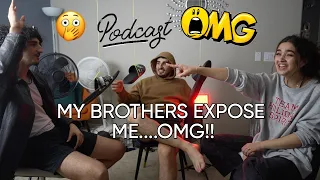 OUR FIRST PODCAST!! EXPOSING OUR SISTER! #siblings #podcast