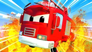 Патрулиращи коли -  Пожар в болницата! - Града на Колите 🚓 🚒 Детско анимационно филмче с камиони