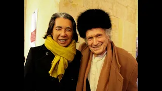 Mr. Ivry Gitlis a l'hotel de Ville de Lyon a la ouverture  11 Mars 2013 with Kenzo san