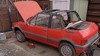 New project car the Peugeot 205 cti, starter motor issues! Part 1