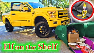 Elf on the Shelf Car Crash with Tonka Truck!! Day 21!