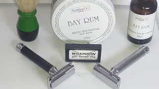 Бритье двумя восемьдесят девятыми) Muhle r89 и Virginia Shaving. Wilkinson Sword. KatrineDo Bay Rum.