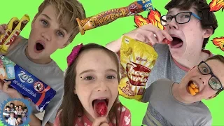 KIDS FUNNY REACTIONS to Trying SUPER SPICY CANDY from South Africa