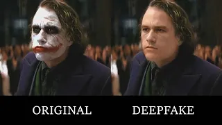 Heath Ledger's Joker without Makeup [DeepFake]