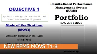 NEW RPMS for T1 3 MOVs 2021-2022