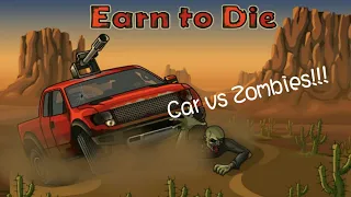 CAR VS ZOMBIES WHO WILL WIN!!! (Earn to Die Lite)