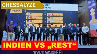 Entscheidungen in Zeitnot | Praggnanandhaa vs Keymer | Tatasteel India Rapid Runde 3