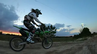 Chasing motocross bikes with my FPV drone